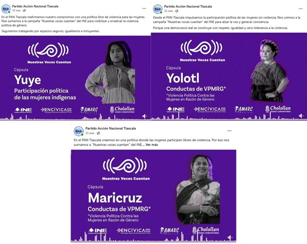PAN Tlaxcala impulsa difusión de campaña contra la violencia política hacia las mujeres
